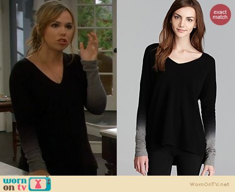 Last Man Standing Fashion: Vince Dip Dye Sweater worn by Amanda Fuller