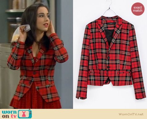 Last Man Standing Fashion: Zara checked blazer worn by Molly Ephraim