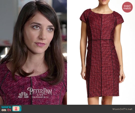 Laundry by Shelli Segal Seam Detail Dress in Hot Date Multi worn by Sheila Vand on State of Affairs