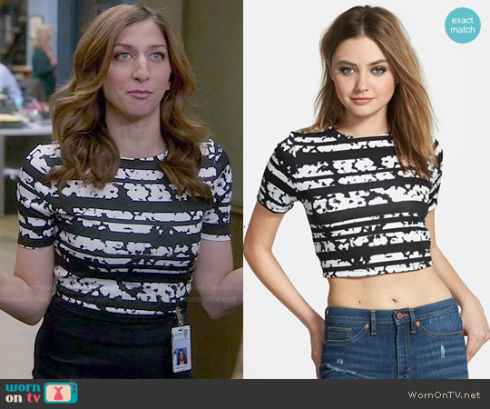 Leith Printed Crop Top worn by Gina Linetti (Chelsea Peretti) on Brooklyn Nine-Nine