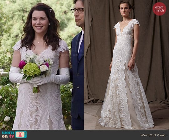 Lela Rose The Cove Gown worn by Lauren Graham on Parenthood