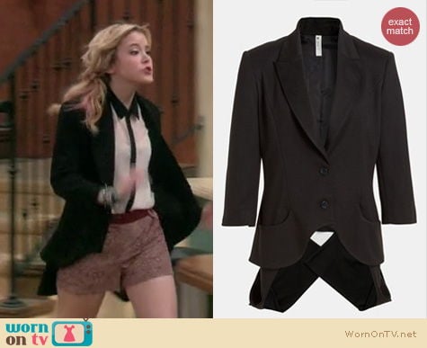 Lennox Scanlon Fashion: Mural Imperialist blazer worn on Melissa & Joey