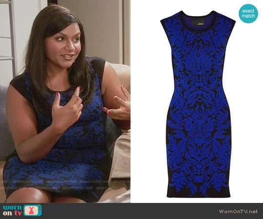 Line Damask Jacquard Knit Dress worn by Mindy Lahiri (Mindy Kaling) on The Mindy Project