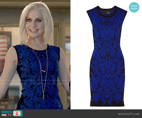 Line Damask Jacquard-knit Dress worn by Liv Moore (Rose McIver) on iZombie