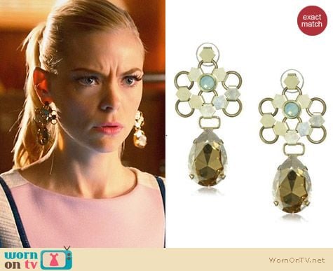 Lionette NY Ducessa Earrings worn by Lemon Breeland on Hart of Dixie