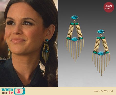 Lionette Noa Sade Greenwich Earrings worn by Rachel Bilson on Hart of Dixie