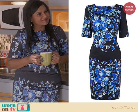 LK Bennett Leticia Dress worn by Mindy Kaling on The Mindy Project