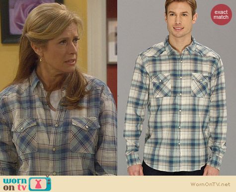 Lucky Brand Ambassador Plaid Shirt worn by Nancy Travis on Last Man Standing