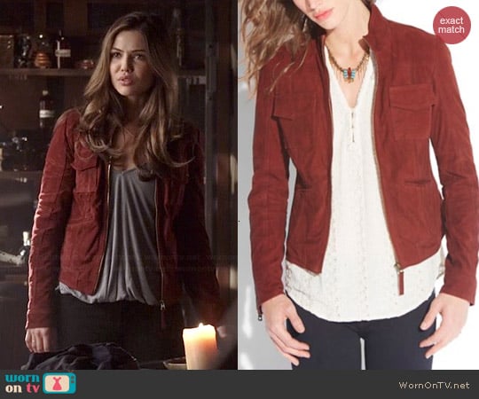 Lucky Brand Colbie Suede Jacket worn by Danielle Campbell on The Originals