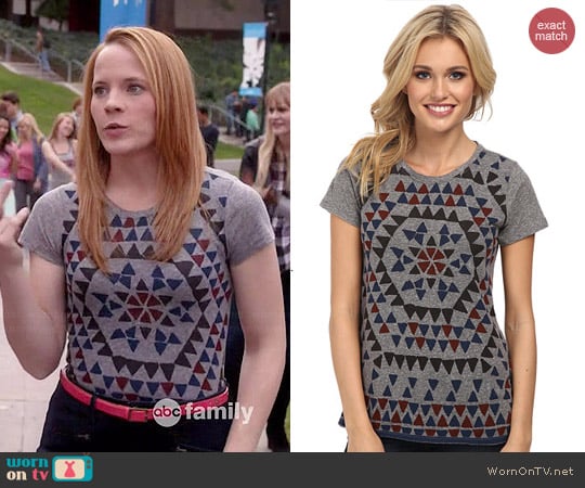 Lucky Brand Geo Firework Tee worn by Daphne Vasquez (Katie Leclerc) on Switched at Birth