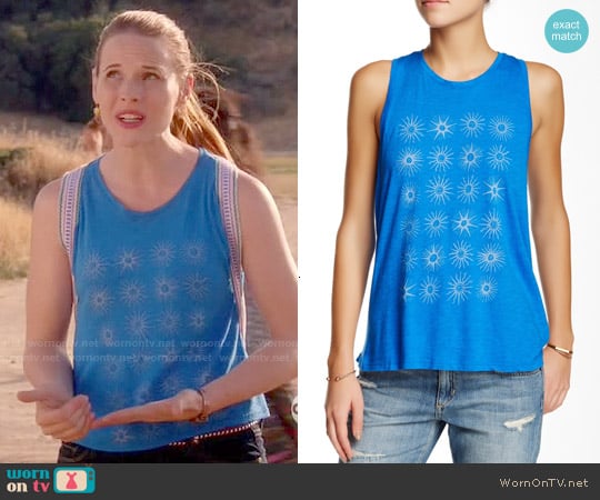 Lucky Brand Star Grid Tank worn by Daphne Vasquez (Katie Leclerc) on Switched at Birth