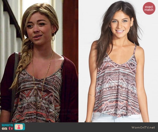 Lush Printed A-Line Camisole worn by Sarah Hyland on Modern Family