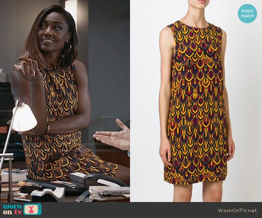 M Missoni Graphic Print Shift Dress worn by Daisy Grant (Patina Miller) on Madam Secretary