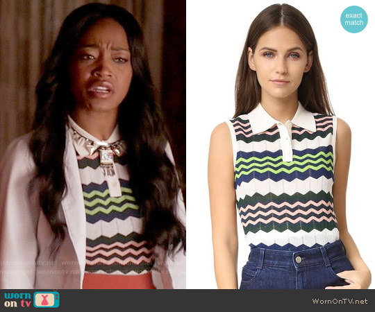 M Missoni Zig Zag Top worn by Zayday Williams (Keke Palmer) on Scream Queens