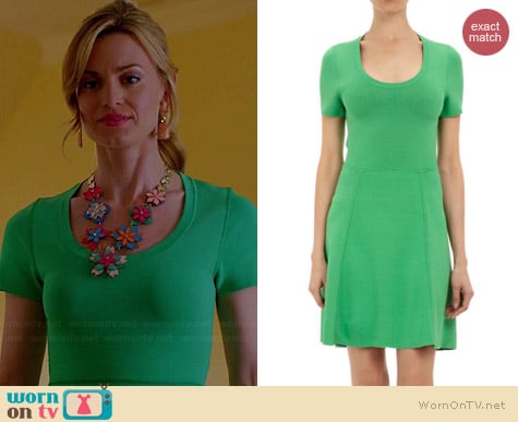 M Patmos Double Face Techno Jersey Scoop Neck Dress worn by Brooke D'Orsay on Royal Pains