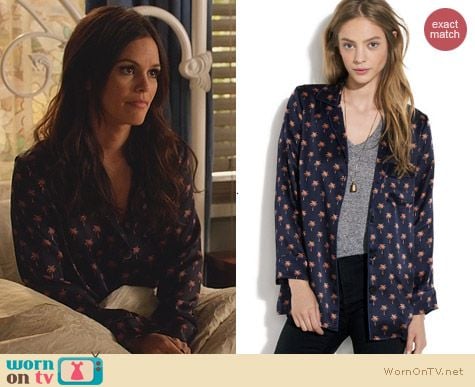 Madewell Alexa Chung Palm Tree PJs worn by Rachel Bilson on Hart of Dixie