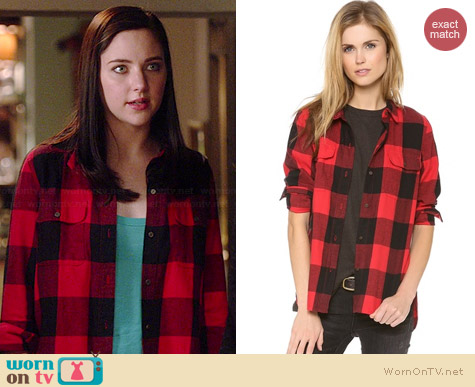 Madewell Buffalo Check Ex Boyfriend Shirt worn by Haley Ramm on Chasing Life