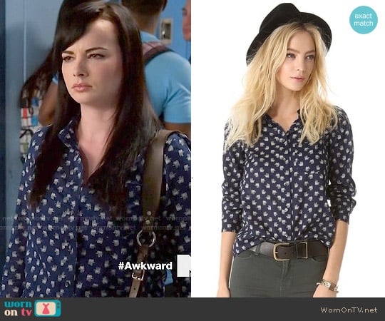 Madewell Elephant Eden Boy Shirt worn by Jenna Hamilton (Ashley Rickards) on Awkward