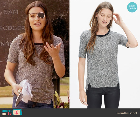 Madewell Soundcheck Ringer Tee worn by Hester Ulrich (Lea Michele) on Scream Queens