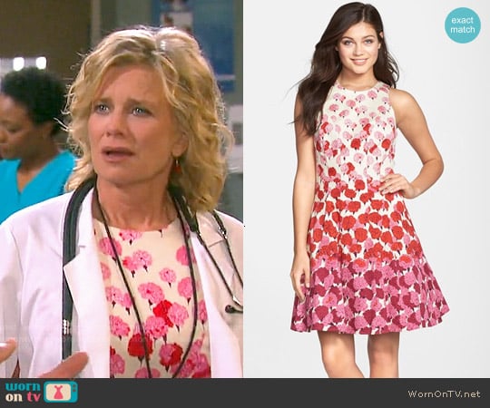 Maggy London Floral Print Fit & Flare Dress worn by Kayla Brady (Mary Beth Evans) on Days of our Lives