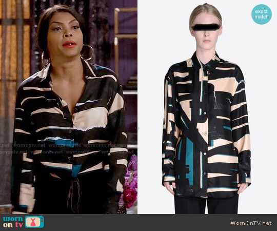 Maison Margiela Printed Masculine Shirt worn by Cookie Lyon (Taraji P. Henson) on Empire