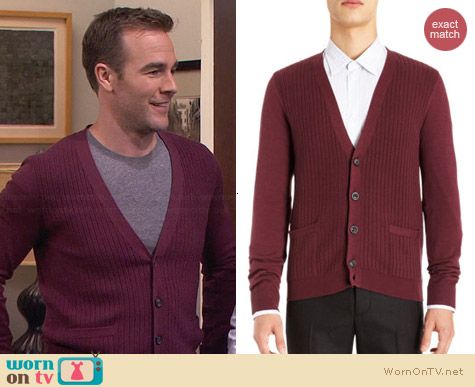 Maison Martin Margiela Textured Cardigan worn by James van der Beek on FWBL