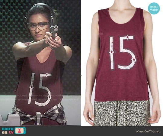 Maison Scotch 2 in 1 Vintage Tank worn by Emily Fields (Shay Mitchell) on Pretty Little Liars