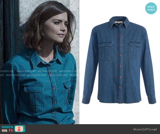 Maje Chianti Shirt worn by Clara Oswald (Jenna Coleman) on Doctor Who