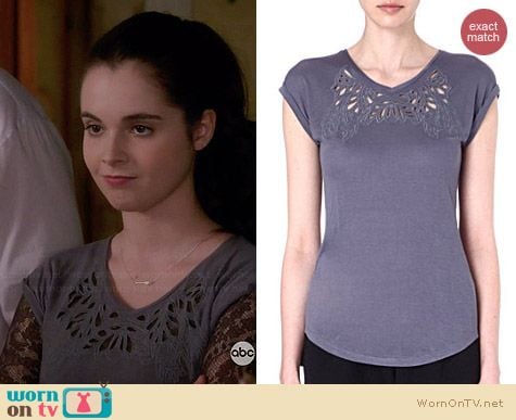 Maje Elancer T-Shirt worn by Vanessa Marano on Switched at Birth