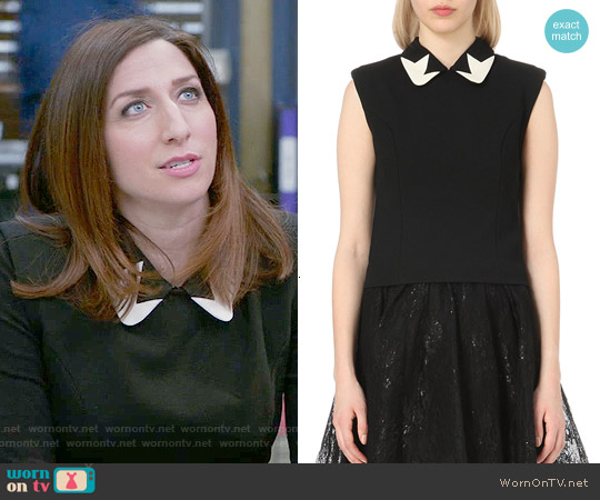 Maje Luis Top worn by Gina Linetti (Chelsea Peretti) on Brooklyn Nine-Nine