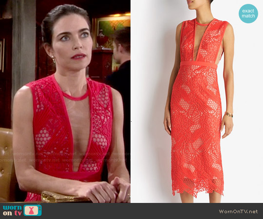 Manning Cartel Gallery Views Sheath Dress worn by Victoria Newman (Amelia Heinle) on The Young and the Restless