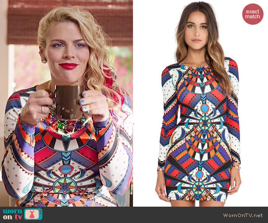 Mara Hoffman Mini Dress in Lunar Eclipse White worn by Laurie Keller (Busy Philipps) on Cougar Town