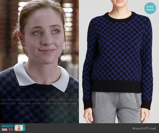 Marc by Marc Jacobs Checkerboard Wool Sweater worn by Brenna Carver (Haley Ramm) on Chasing Life