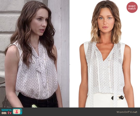 Marc by Marc Jacobs Damara Blouse worn by Troian Bellisario on PLL