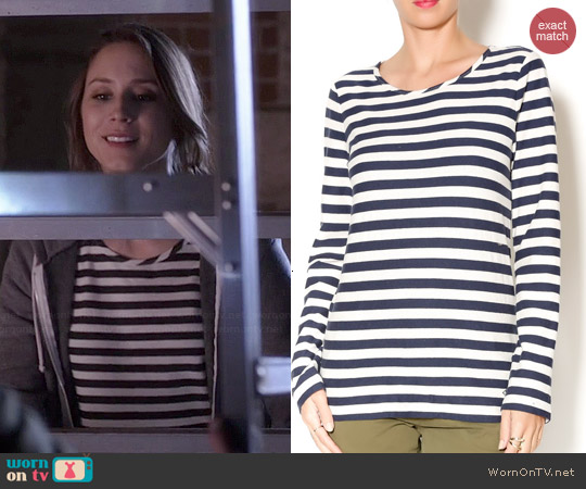 Marc by Marc Jacobs Pam Striped Tee worn by Troian Bellisario on PLL