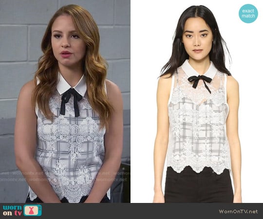 Marissa Webb Owen Blouse worn by Sofia Rodriguez (Aimee Carrero) on Young and Hungry