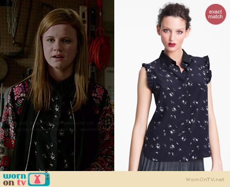 Marni People Print Blouse worn by Mackenzie Lintz on Under the Dome