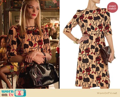 Marni Floral-print crepe-jersey dress worn by Lemon Breeland on Hart of Dixie