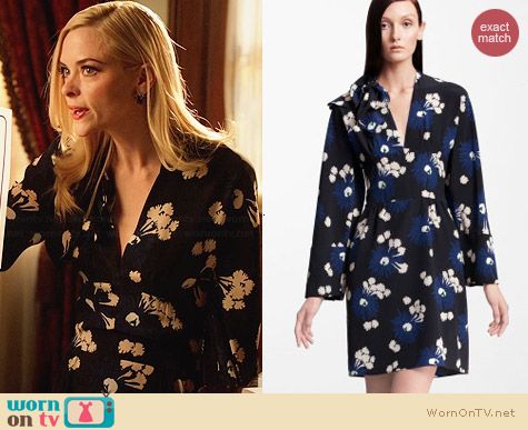 Marni Floral Silk Dress worn by Jaime King on Hart of Dixie