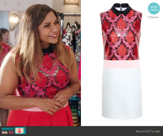 Mary Katrantzou 'Mast' Jacquard Dress worn by Mindy Lahiri (Mindy Kaling) on The Mindy Project