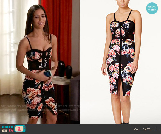 Material Girl Printed Bodycon Dress worn by Daniela Mercado (Sol Rodríguez) on Devious Maids