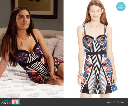 Material Girl Fit-And-Flare Printed Dress worn by Daniela Mercado (Sol Rodríguez) on Devious Maids