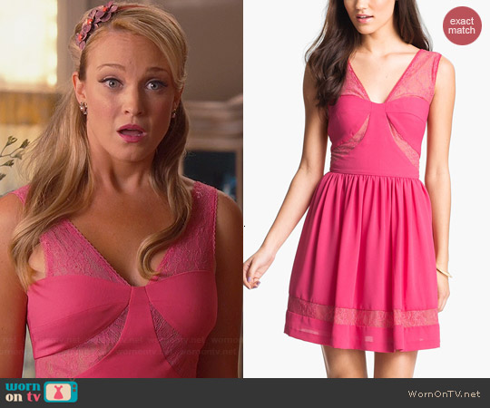 Max & Cleo Lace Inset Fit & Flare Dress worn by Brandi Burkhardt on Hart of Dixie