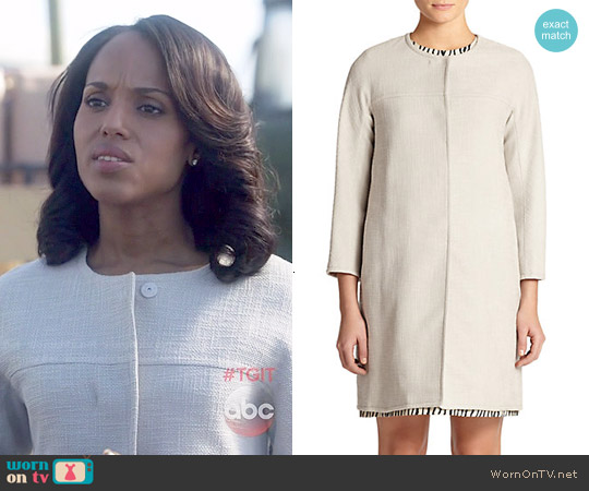 Max Mara Zeo Duster Coat worn by Olivia Pope (Kerry Washington) on Scandal