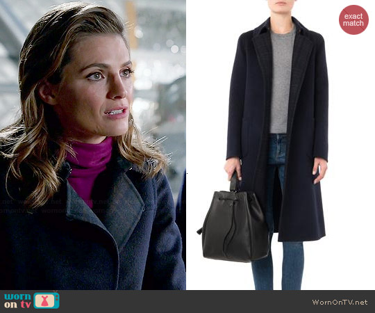 Max Mara Brandy Coat worn by Kate Beckett (Stana Katic) on Castle