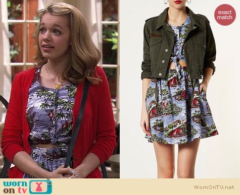 Melissa and Joey Fashion: Topshop Hawaiian boat sundress worn by Sadie Calvano