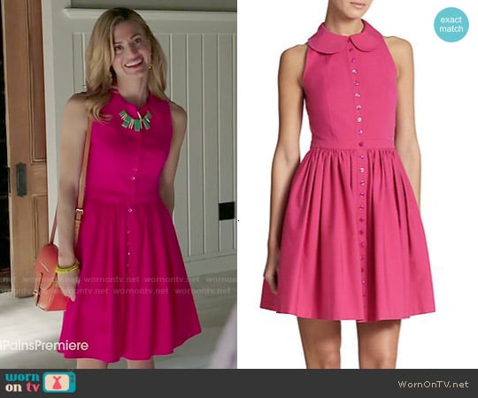 Michael Kors Flared Poplin Shirtdress worn by Paige Collins (Brooke D'Orsay) on Royal Pains