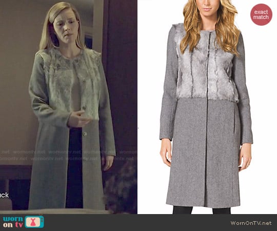 MICHAEL Michael Kors Fur Paneled Coat worn by Delphine Cormier (Evelyne Brochu) on Orphan Black