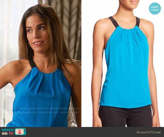 Milly Contrast Crepe Top worn by Marisol Duarte (Ana Ortiz) on Devious Maids