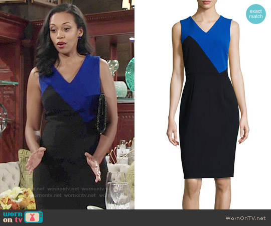 Milly Daphne Dress worn by Hilary Curtis (Mishael Morgan) on The Young and the Restless